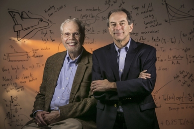 Professors Leon Glicksman (left) and John Lienhard recently published "Modeling and Approximation in Heat Transfer," following a nearly 20-year collaboration.