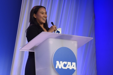 Margaret Guo '16, a decorated MIT swimmer, was named the 2016 NCAA Woman of the Year.