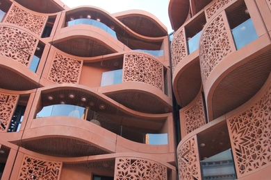 A scene from the Masdar Institute campus in Abu Dhabi