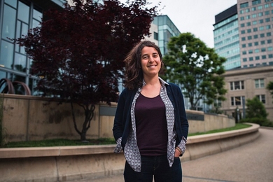 “I was happy I didn’t get accepted into an engineering-only school, because I have two left hands and I’m way more interested in social sciences,” PhD student Aicha Ben Dhia says. 