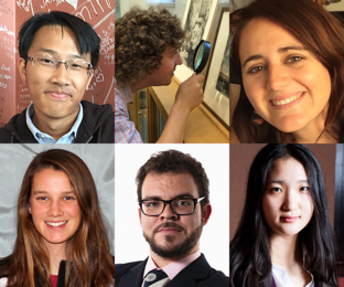 Top row (l-r): James Deng, Jesse Feiman, Jessica Gordon. Bottom row: Jorlyn Le Garrec, Albert Lopez, Jiwon Victoria Park. 
