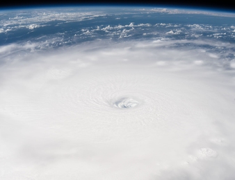 A view of hurricane Irma from the International Space Station