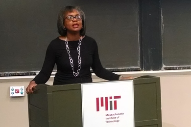 Anita Hill, a Martin Luther King Jr. Visiting Professor at MIT, is moderating a series of discussions marking the 45th anniversary of Title IX.  