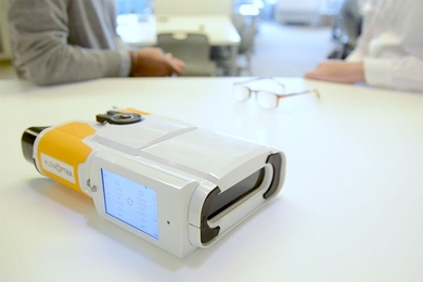 MIT spinout PlenOptika has developed a highly accurate, portable autorefractor called QuickSee that measures refractive errors of the eye. More affordable than the current technology, the device has potential to reach patients in previously inaccessible areas of developing countries. 
