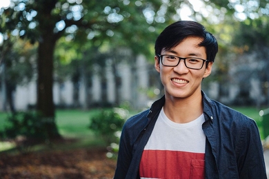 “I am fascinated by how people work, why we do what we do, and why we think what we think,” says senior and Marshall Scholar Liang Zhou.
