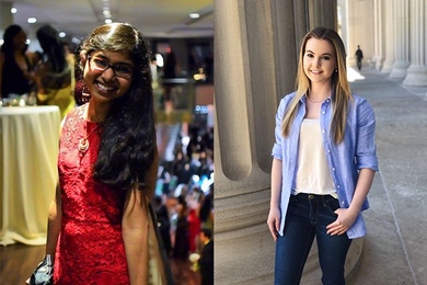 Meenakshi Chakraborty (left) and Anna Sappington