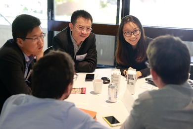 MIT startup teams meet with Chinese industry partners at the China Future City Lab demo day.