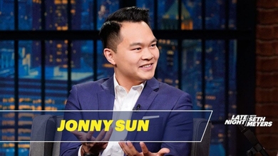 MIT grad student Jonny Sun jokes on Late Night with Seth Meyers about his alien persona, Jomny Sun, and the unique challenges of working on a PhD while creating a graphic novel. 
