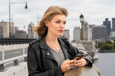 Emily Lindemer and her team created the "Hey,Charlie" app for individuals recovering from addiction. As users go about their day, if they approach a place they have signified as risk-related, the app sends a notification: “Hey, I know you’re near a risky area. You can do this.”