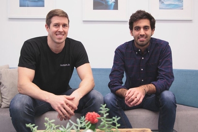 Humon co-founders Daniel Wiese, left, and Alessandro Babini