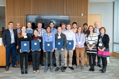 Faculty, staff, and graduate students gathered for a luncheon honoring MIT’s 2019 Siebel Scholars. 