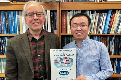 Using atmospheric emissions taken by the global network AGAGE, Ronald Prinn (left) and Xuekun Fang (right) have identified rising emissions of chloroform that may pose a new threat to ozone recovery.