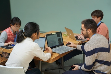 The MIT Policy Hackathon winning team Dream ER at work on their proposal