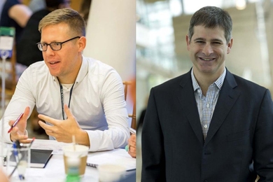 “Academic training rarely covers the importance of engaging with policymakers or provides the tools necessary to do so effectively,” says Dan Pomeroy (left), PL@CIS managing director and senior policy adviser. Chappel Lawson is on the right.