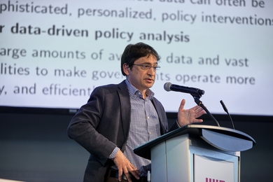 Alberto Abadie presents at SDSCon 2019 on how data science is driving changes in social science research and policy making. Abadie is a professor of economics at MIT and associate director of the Institute for Data, Systems, and Society.
