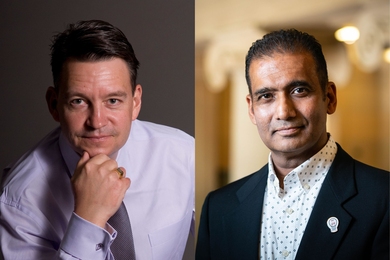 Oliver de Weck (left) and Reza Rahaman are co-directors of the Bernard M. Gordon-MIT Engineering Leadership Program.