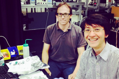 Edbert Jarvis Sie (right) and Timm Rohwer, members of the Gedik research group at MIT, are pushing the boundaries of condensed-matter physics with their time-resolved XUV ARPES setup.
