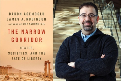 Daron Acemoglu and his new book, “The Narrow Corridor.”
