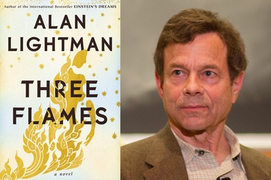 Alan Lightman and his new novel, “Three Flames.”