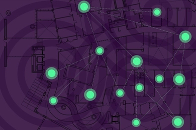 A system designed by researchers at MIT and elsewhere enables interconnected smart devices to cooperatively pinpoint their positions in noisy environments where GPS usually fails, which is useful for emerging “localization-of-things” applications.