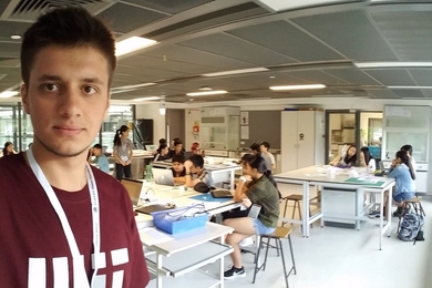 MIT senior Bahrudin Trbalic was involved in STEAM camps held in Hong Kong and Suzhou, China, where he shared his passion for physics and engineering with young learners.