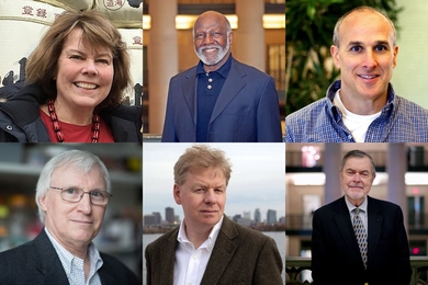 From left to right, top to bottom: Suzanne Flynn, Wesley L. Harris, Eric Klopfer, Douglas A. Lauffenburger, John J. Leonard, Arthur B. Baggeroer