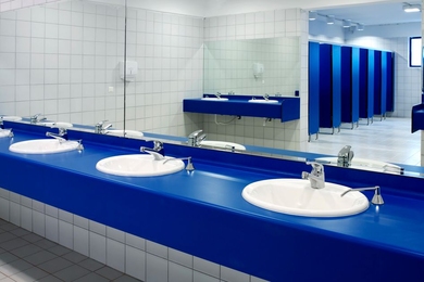 Most facilities for handwashing are located inside restrooms, which tend to be highly contaminated areas, the researchers say. Separate handwashing sinks outside of restrooms could help improve hand hygiene at airports, they suggest.