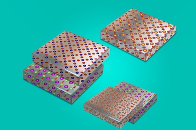 With a new technique, MIT researchers can peel and stack thin films of metal oxides — chemical compounds that can be designed to have unique magnetic and electronic properties. The films can be mixed and matched to create multi-functional, flexible electronic devices, such as solar-powered skins and electronic fabrics.