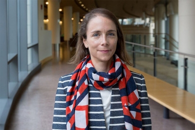 Valerie Karplus, an assistant professor of global economics and management at the MIT Sloan School of Management, is one of several MIT faculty who have played an organizing role in an effort focused on delivering masks, gloves, and gowns, all critical items worn by front-line health care workers during the Covid-19 emergency.