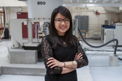 Graduate student Pyae Phyo uses the Francis Bitter Magnet Laboratory's 800 MHz NMR spectrometer to observe plant wall structure, finding insights that could prove useful in creating biofuels.