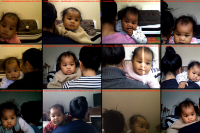 A set of images documents one participant through multiple interactions with MIT's "Your Baby the Physicist" study. The study is one of many now made more easily accessible to participants through the new Children Helping Science collaborative.