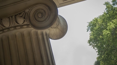A column on MIT's Killian Court.