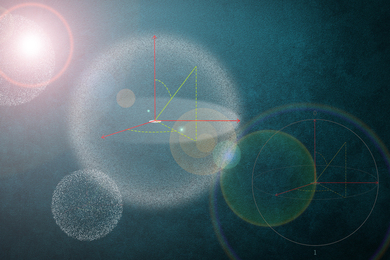 cosmic rays traveling through space