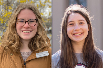 Headshot photos of Zoë Marschner and Charlotte Wickert 