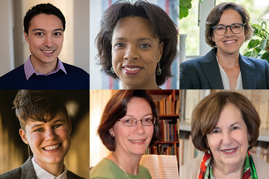 Grid of six portrait photos of the winners of the James A. and Ruth Levitan Teaching Award for 2023