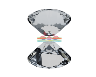 The flat tips of two diamonds compress an atomically thin material, represented abstractly.