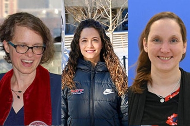 Headshots of Thea Keith-Lucas, Sarah Johnson, and Natalie Hill