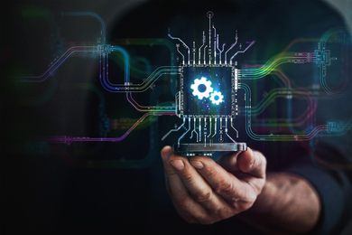 A person holding a high-tech smartphone