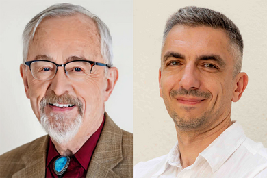 Side-by-side headshots of Dick Larson and Sasha Rakhlin