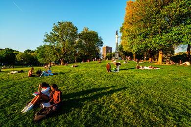 People in park