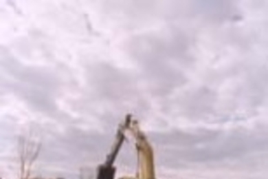 Work began recently on the Vassar Street site of the new undergraduate dormitory, Simmons Hall. Portions of the West Parking Lot have been closed off and the concrete torn to rubble.