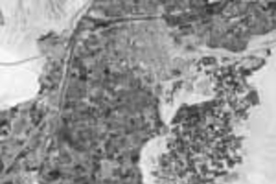 A panchromatic view of Yuma, AZ and the Colorado River made by the Advanced Land Imager.