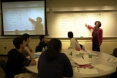 The Undergraduate Practice Opportunities Program held a seminar about how to create product value, taught by Rebecca Henderson, the George Eastman Kodak LFM Professor of Management, in the newly renovated Room 26-15.