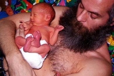 "Anna and Mark, 2001" from AA Bronson's exhibition "Mirror Mirror" at the List Center.