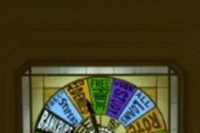 The newly restored skylight in Lobby 7 was the focus of a recent hack--the "Wheel of Tuition."