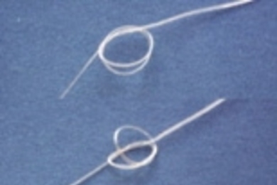 A fiber made of a new biodegradable plastic with "memory" can be used to tie a smart suture. After forming a loose knot, the ends of the suture were fixed. The knot tightened in 20 seconds when heated to 40ï¿½ï¿½ï¿½ï¿½ï¿½ï¿½ï¿½ï¿½ï¿½ C.