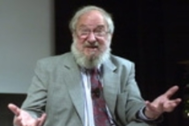 Professor Seymour Papert started with a "cosmic question."
