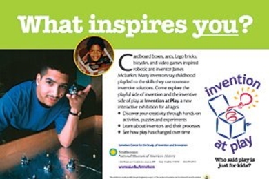 Graduate student James McLurkin is featured on this diorama placed in two of Washington D.C.'s busiest Metro stations - Federal Center and Union Station - during September. It will be back again in December. Approximately 55,000 people come through each station daily.