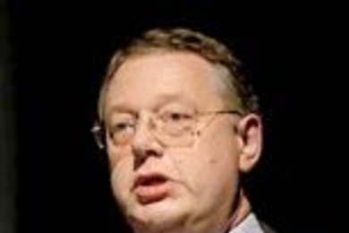 Robin Gallimore of Hewlett-Packard speaks at the DSpace archive launch on Monday.