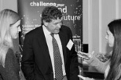 A student presents her research at last year's competition.